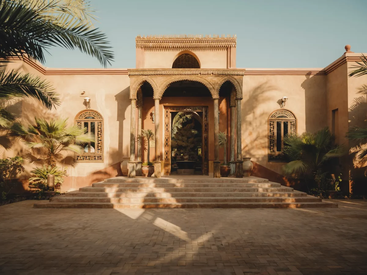 Entrée de l'hôtel Al Moudira